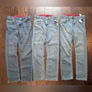 LEVI'S 511 Boys Blue Jeans Lot Bundle Of 3 Pairs Size 14